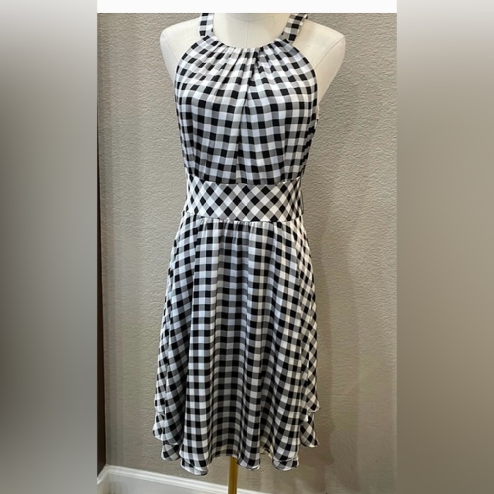 Black and White Gingham Dress